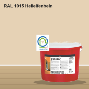 KEIM Quarzil Wandfarbe RAL 1015 Hellelfenbein – mineralische Silikat-Innenfarbe, online kaufen bei Proma Farben