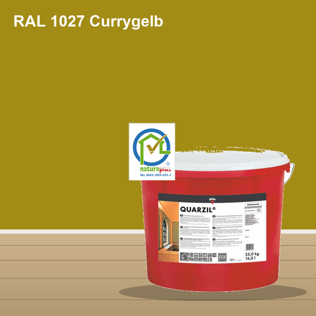 KEIM Quarzil Wandfarbe RAL 1027 Currygelb – mineralische Silikat-Innenfarbe, online kaufen bei Proma Farben