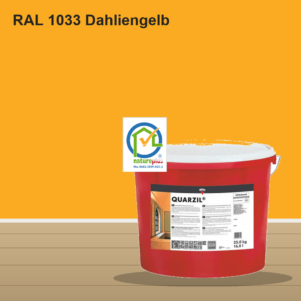 KEIM Quarzil Wandfarbe RAL 1033 Dahliengelb – mineralische Silikat-Innenfarbe, online kaufen bei Proma Farben
