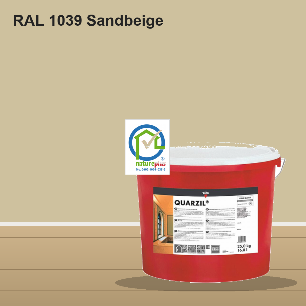 KEIM Quarzil Wandfarbe RAL 1039 Sandbeige – mineralische Silikat-Innenfarbe, online kaufen bei Proma Farben