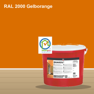 KEIM Quarzil Wandfarbe RAL 2000 Gelborange – mineralische Silikat-Innenfarbe, online kaufen bei Proma Farben