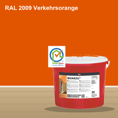 KEIM Quarzil Wandfarbe RAL 2009 Verkehrsorange – mineralische Silikat-Innenfarbe, online kaufen bei Proma Farben