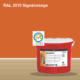KEIM Quarzil Wandfarbe RAL 2010 Signalorange – mineralische Silikat-Innenfarbe, online kaufen bei Proma Farben