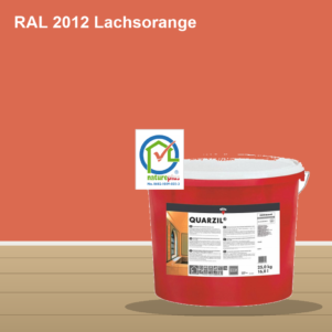 KEIM Quarzil Wandfarbe RAL 2012 Lachsorange – mineralische Silikat-Innenfarbe, online kaufen bei Proma Farben