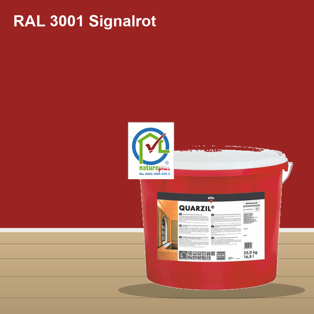 KEIM Quarzil Wandfarbe RAL 3001 Signalrot – mineralische Silikat-Innenfarbe, online kaufen bei Proma Farben