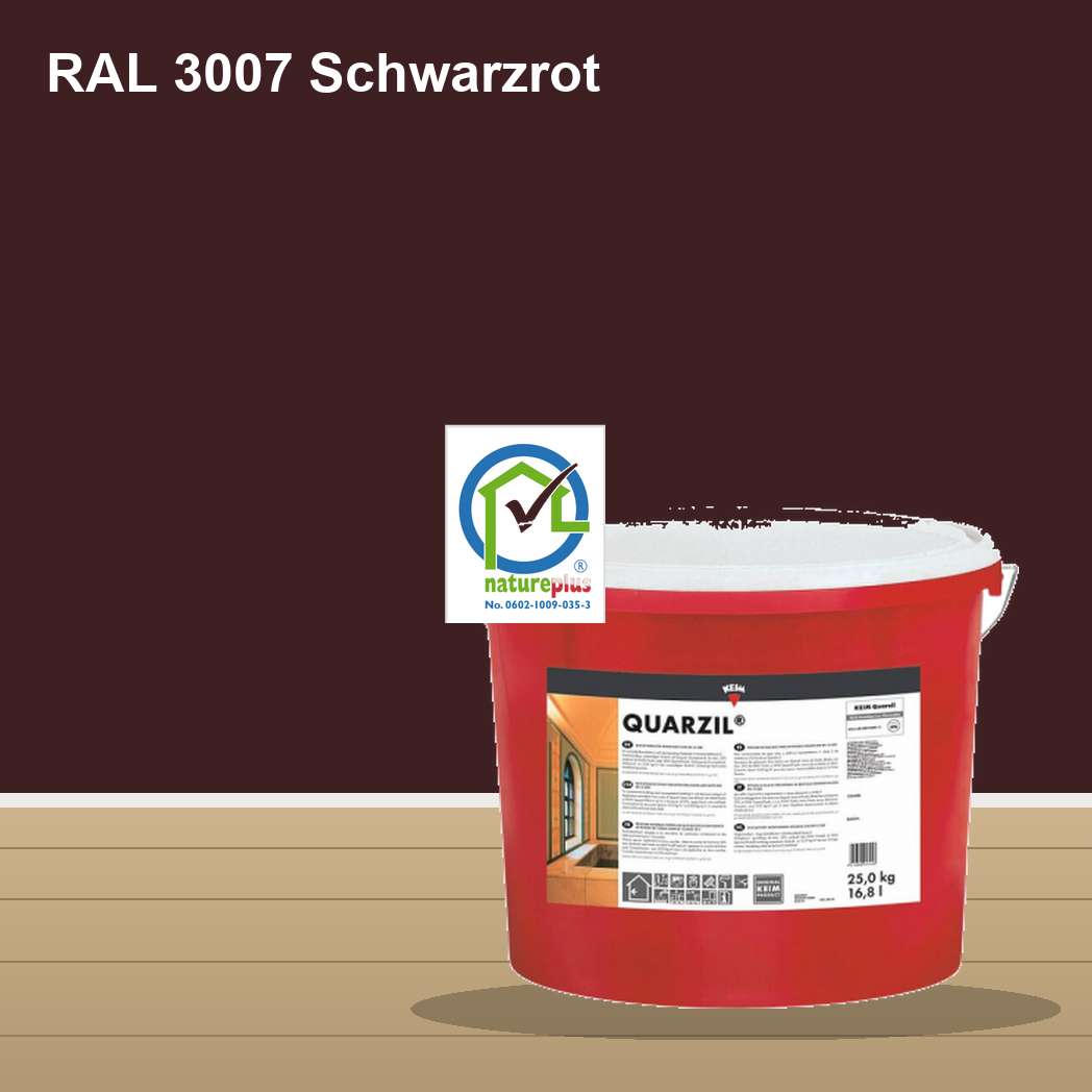 KEIM Quarzil Wandfarbe RAL 3007 Schwarzrot – mineralische Silikat-Innenfarbe, online kaufen bei Proma Farben
