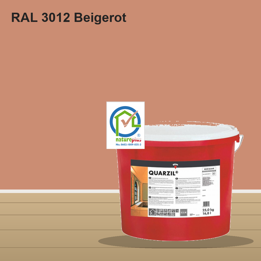 KEIM Quarzil Wandfarbe RAL 3012 Beigerot – mineralische Silikat-Innenfarbe, online kaufen bei Proma Farben