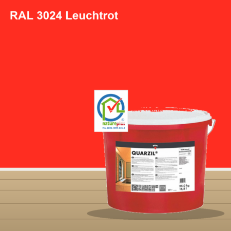 KEIM Quarzil Wandfarbe RAL 3024 Leuchtrot – mineralische Silikat-Innenfarbe, online kaufen bei Proma Farben