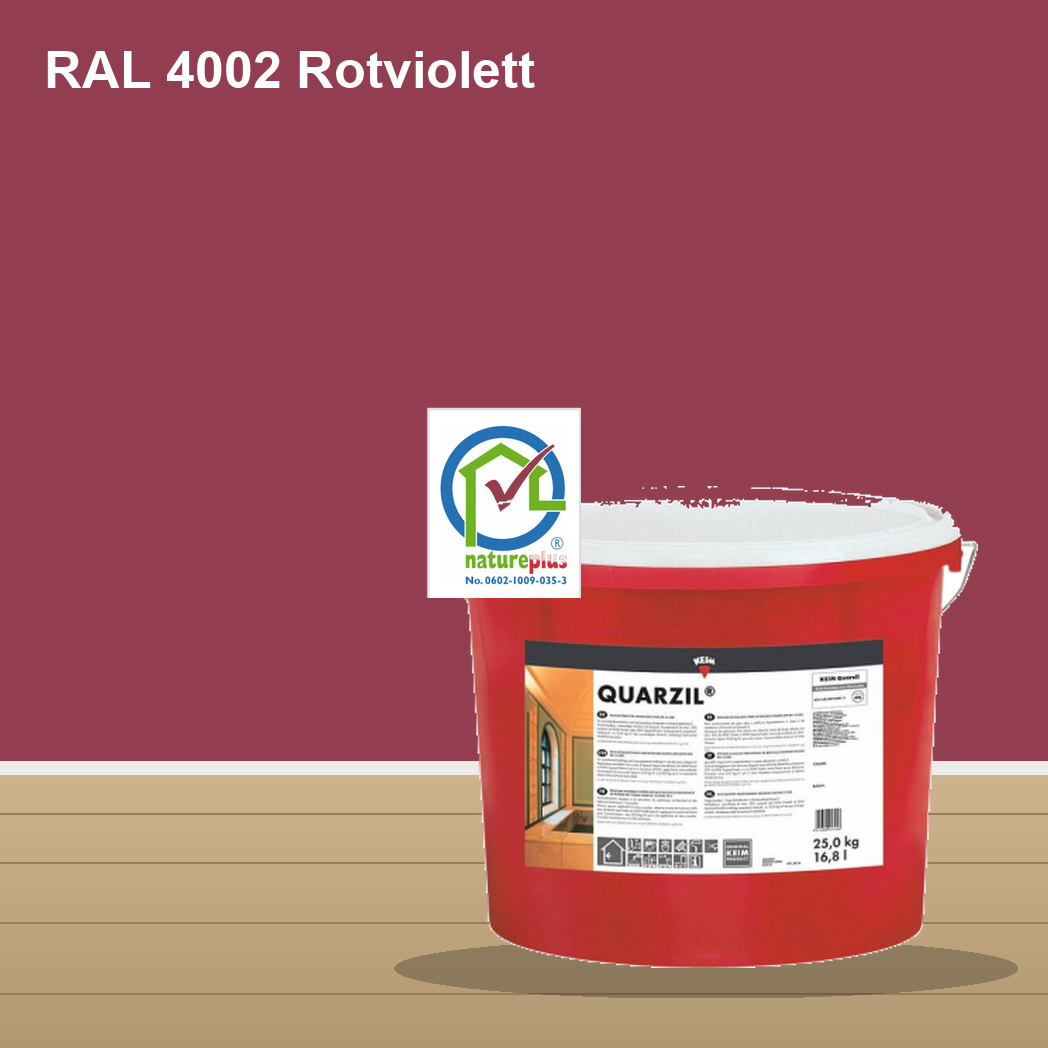 KEIM Quarzil Wandfarbe RAL 4002 Rotviolett – mineralische Silikat-Innenfarbe, online kaufen bei Proma Farben