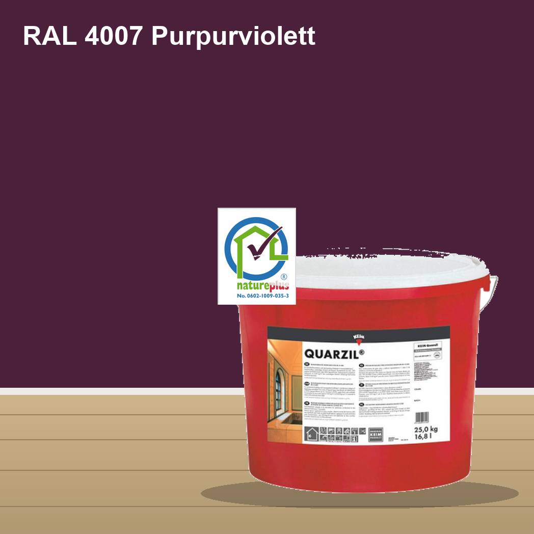 KEIM Quarzil Wandfarbe RAL 4007 Purpurviolett – mineralische Silikat-Innenfarbe, online kaufen bei Proma Farben