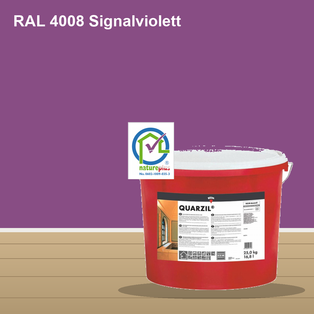 KEIM Quarzil Wandfarbe RAL 4008 Signalviolett – mineralische Silikat-Innenfarbe, online kaufen bei Proma Farben