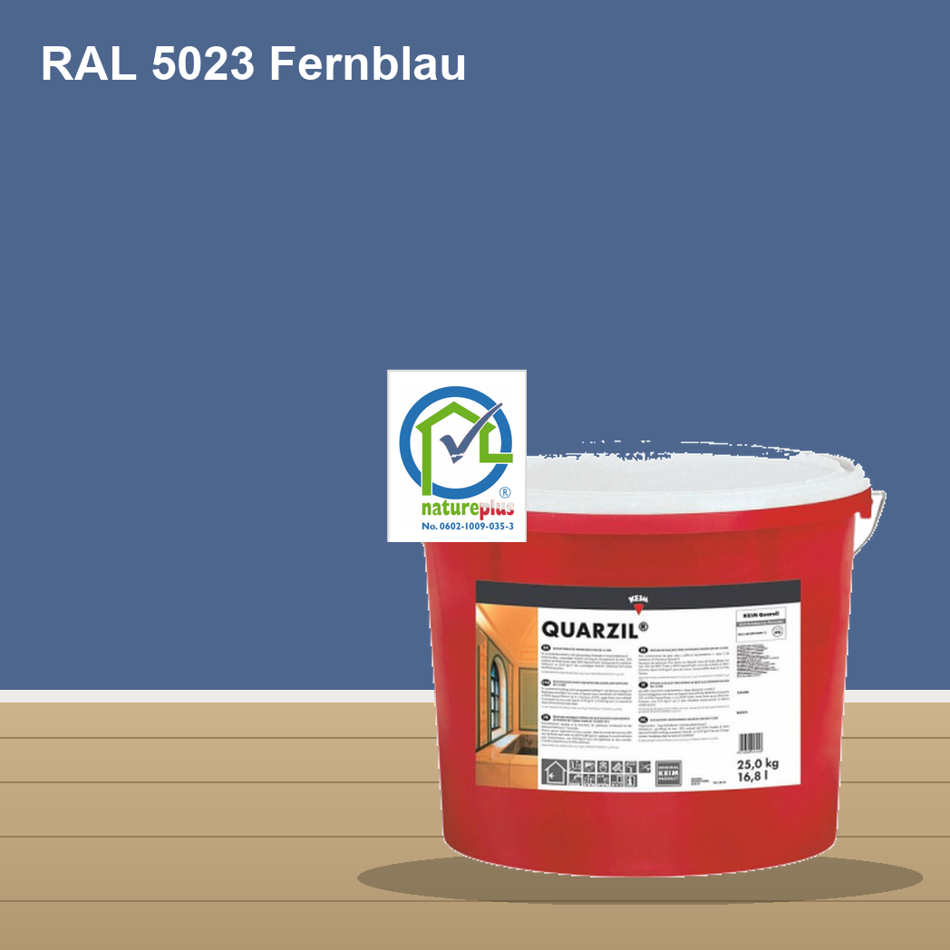 KEIM Quarzil Wandfarbe RAL 5023 Fernblau – mineralische Silikat-Innenfarbe, online kaufen bei Proma Farben