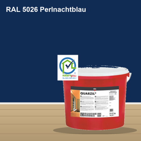 KEIM Quarzil Wandfarbe RAL 5026 Perlnachtblau – mineralische Silikat-Innenfarbe, online kaufen bei Proma Farben