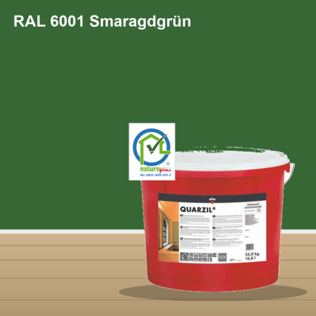 KEIM Quarzil Wandfarbe RAL 6001 Smaragdgrün – mineralische Silikat-Innenfarbe, online kaufen bei Proma Farben