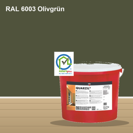 KEIM Quarzil Wandfarbe RAL 6003 Olivgrün – mineralische Silikat-Innenfarbe, online kaufen bei Proma Farben