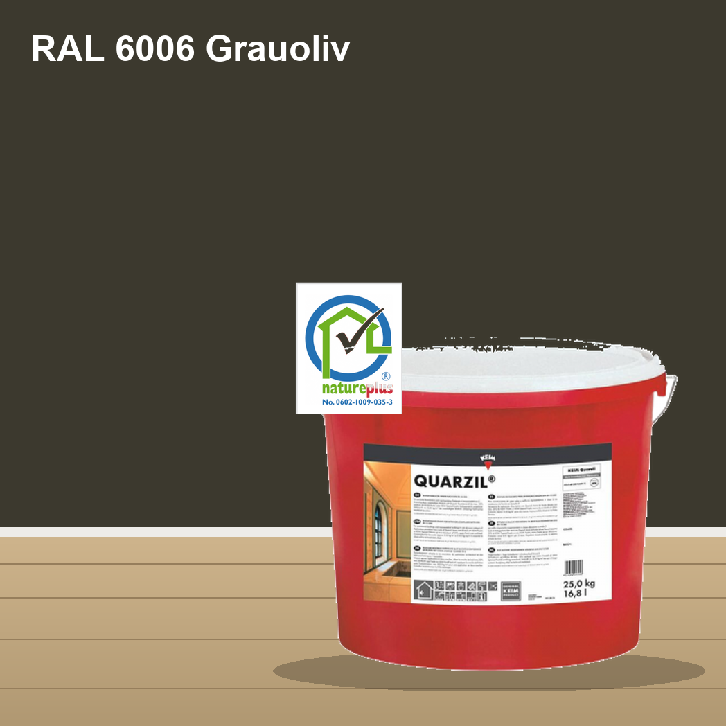 KEIM Quarzil Wandfarbe RAL 6006 Grauoliv – mineralische Silikat-Innenfarbe, online kaufen bei Proma Farben