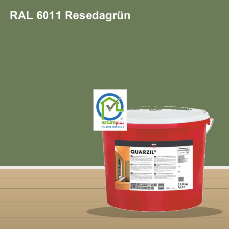KEIM Quarzil Wandfarbe RAL 6011 Resedagrün – mineralische Silikat-Innenfarbe, online kaufen bei Proma Farben