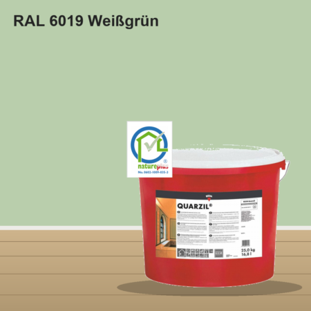 KEIM Quarzil Wandfarbe RAL 6019 Weißgrün – mineralische Silikat-Innenfarbe, online kaufen bei Proma Farben