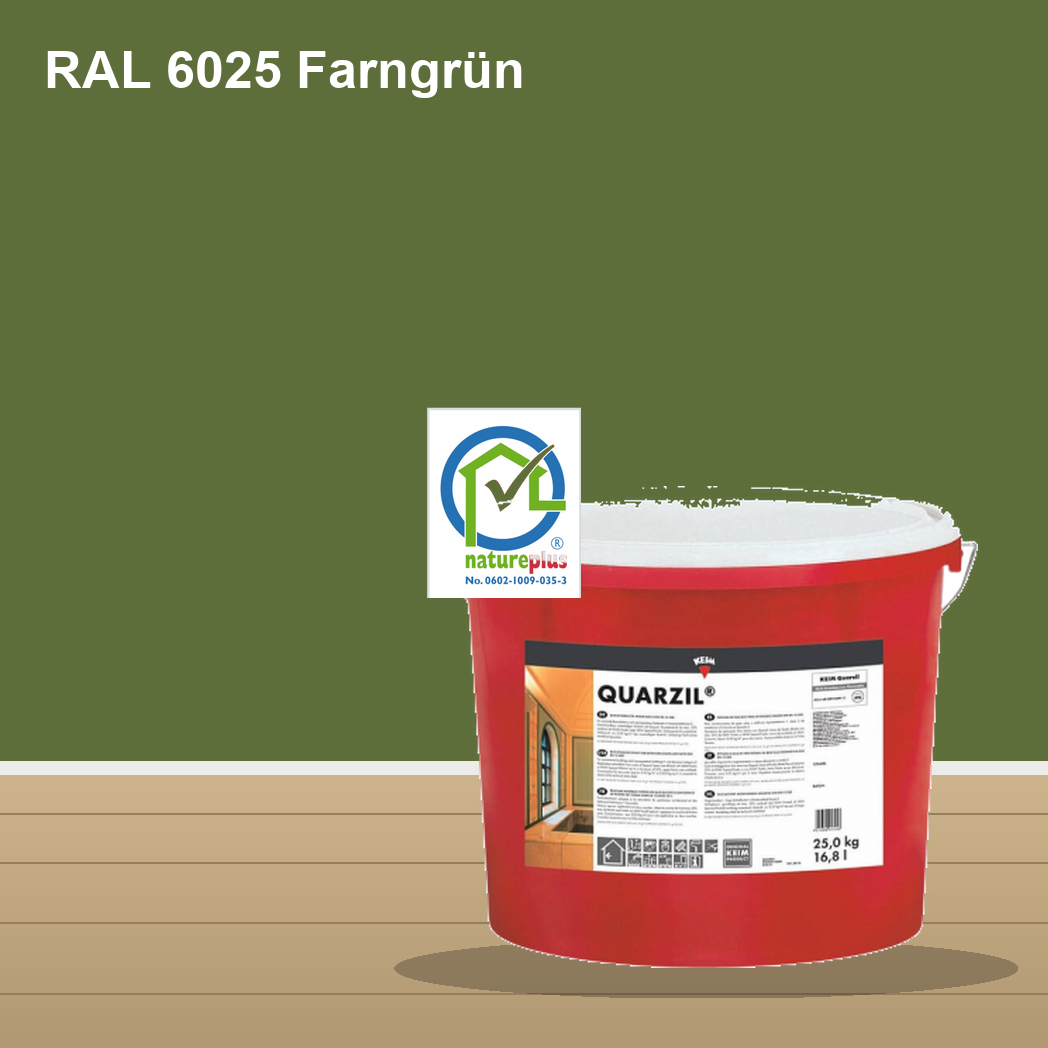 KEIM Quarzil Wandfarbe RAL 6025 Farngrün – mineralische Silikat-Innenfarbe, online kaufen bei Proma Farben