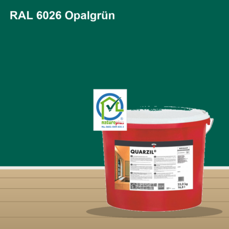 KEIM Quarzil Wandfarbe RAL 6026 Opalgrün – mineralische Silikat-Innenfarbe, online kaufen bei Proma Farben