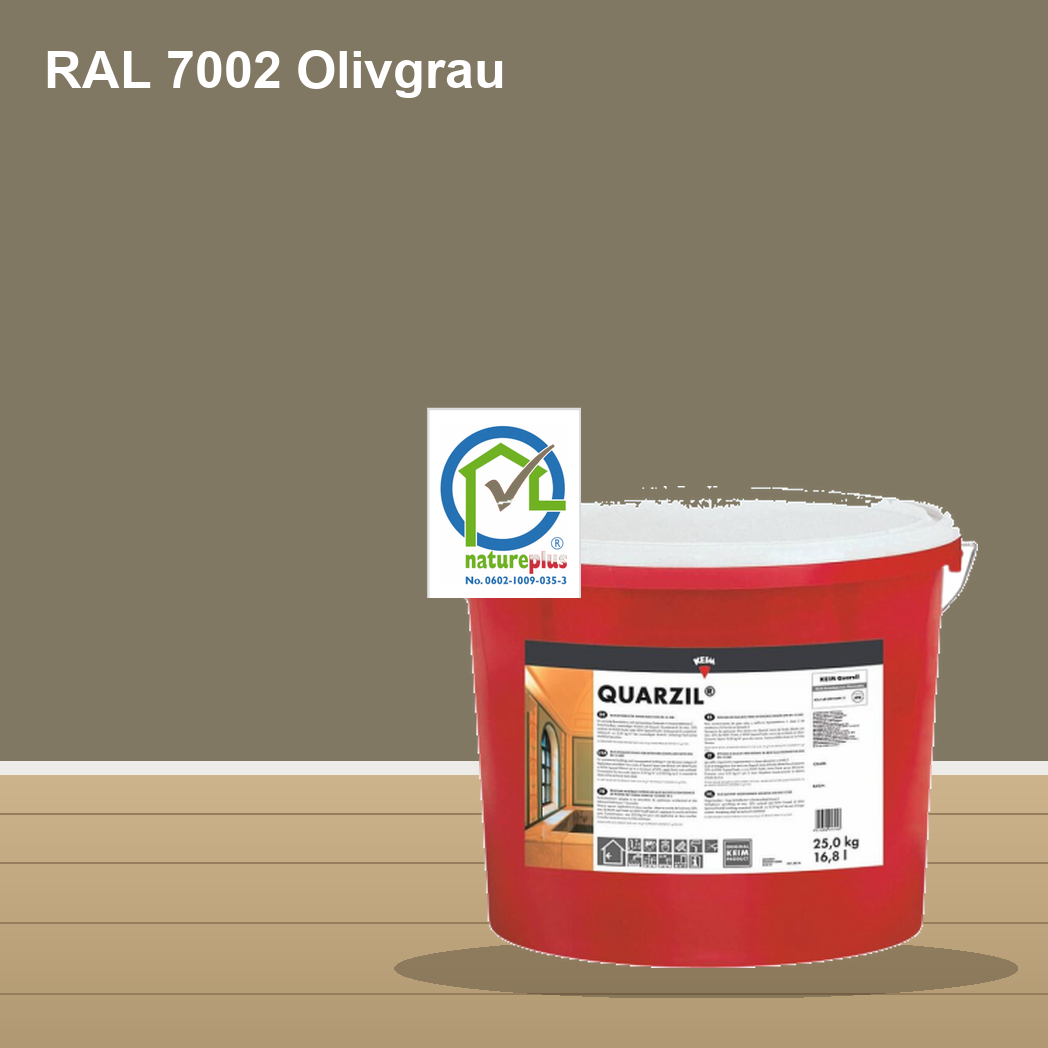KEIM Quarzil Wandfarbe RAL 7002 Olivgrau – mineralische Silikat-Innenfarbe, online kaufen bei Proma Farben