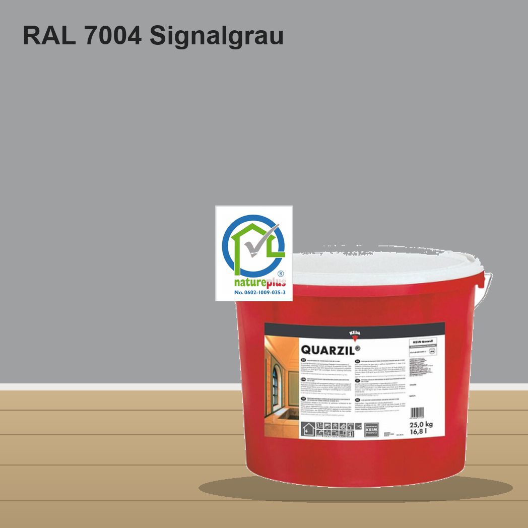 KEIM Quarzil Wandfarbe RAL 7004 Signalgrau – mineralische Silikat-Innenfarbe, online kaufen bei Proma Farben