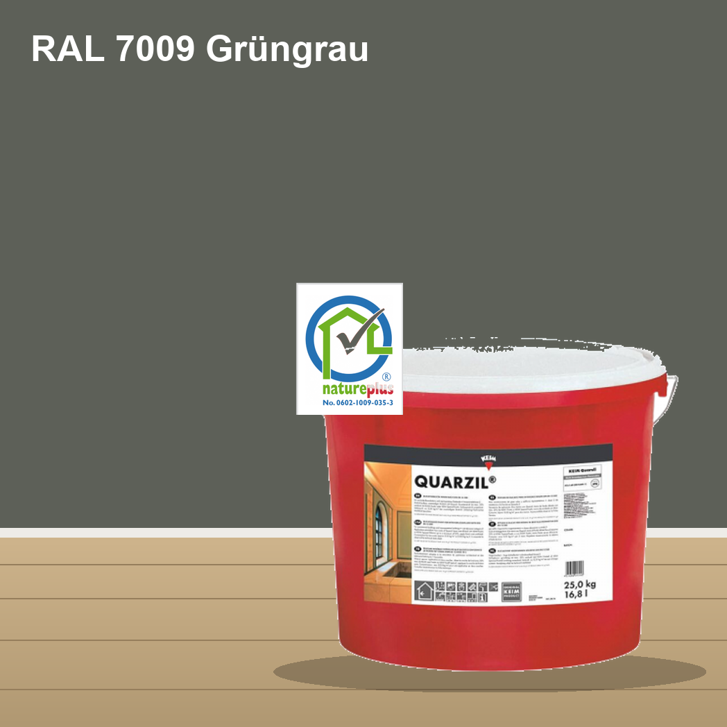 KEIM Quarzil Wandfarbe RAL 7009 Grüngrau – mineralische Silikat-Innenfarbe, online kaufen bei Proma Farben