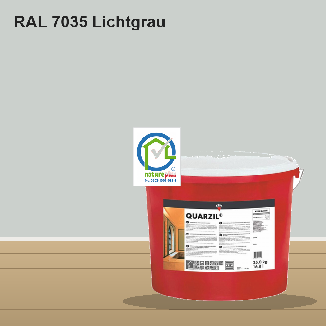KEIM Quarzil Wandfarbe RAL 7035 Lichtgrau – mineralische Silikat-Innenfarbe, online kaufen bei Proma Farben