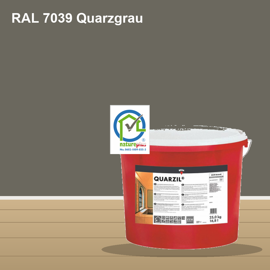 KEIM Quarzil Wandfarbe RAL 7039 Quarzgrau – mineralische Silikat-Innenfarbe, online kaufen bei Proma Farben