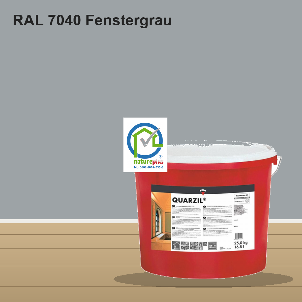 KEIM Quarzil Wandfarbe RAL 7040 Fenstergrau – mineralische Silikat-Innenfarbe, online kaufen bei Proma Farben