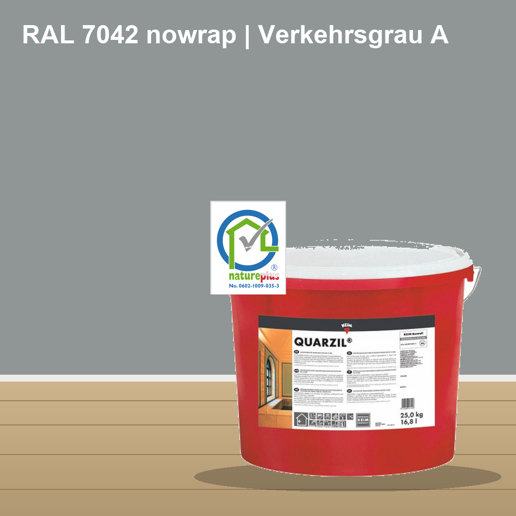 KEIM Quarzil Wandfarbe RAL 7042 nowrap | Verkehrsgrau A – mineralische Silikat-Innenfarbe, online kaufen bei Proma Farben