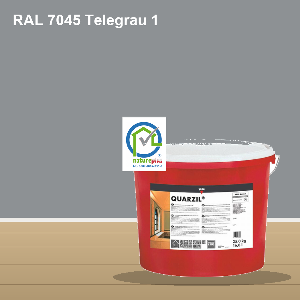 KEIM Quarzil Wandfarbe RAL 7045 Telegrau 1 – mineralische Silikat-Innenfarbe, online kaufen bei Proma Farben