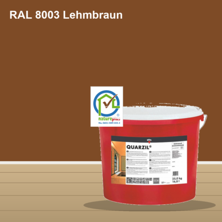 KEIM Quarzil Wandfarbe RAL 8003 Lehmbraun – mineralische Silikat-Innenfarbe, online kaufen bei Proma Farben