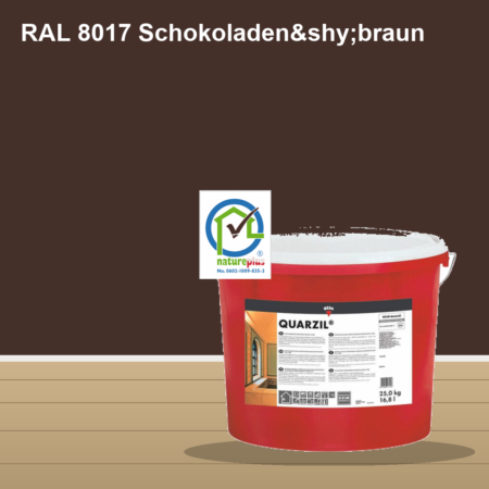 KEIM Quarzil Wandfarbe RAL 8017 Schokoladenbraun – mineralische Silikat-Innenfarbe, online kaufen bei Proma Farben