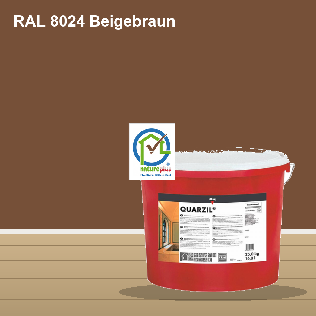 KEIM Quarzil Wandfarbe RAL 8024 Beigebraun – mineralische Silikat-Innenfarbe, online kaufen bei Proma Farben