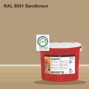 KEIM Quarzil Wandfarbe RAL 8031 Sandbraun – mineralische Silikat-Innenfarbe, online kaufen bei Proma Farben