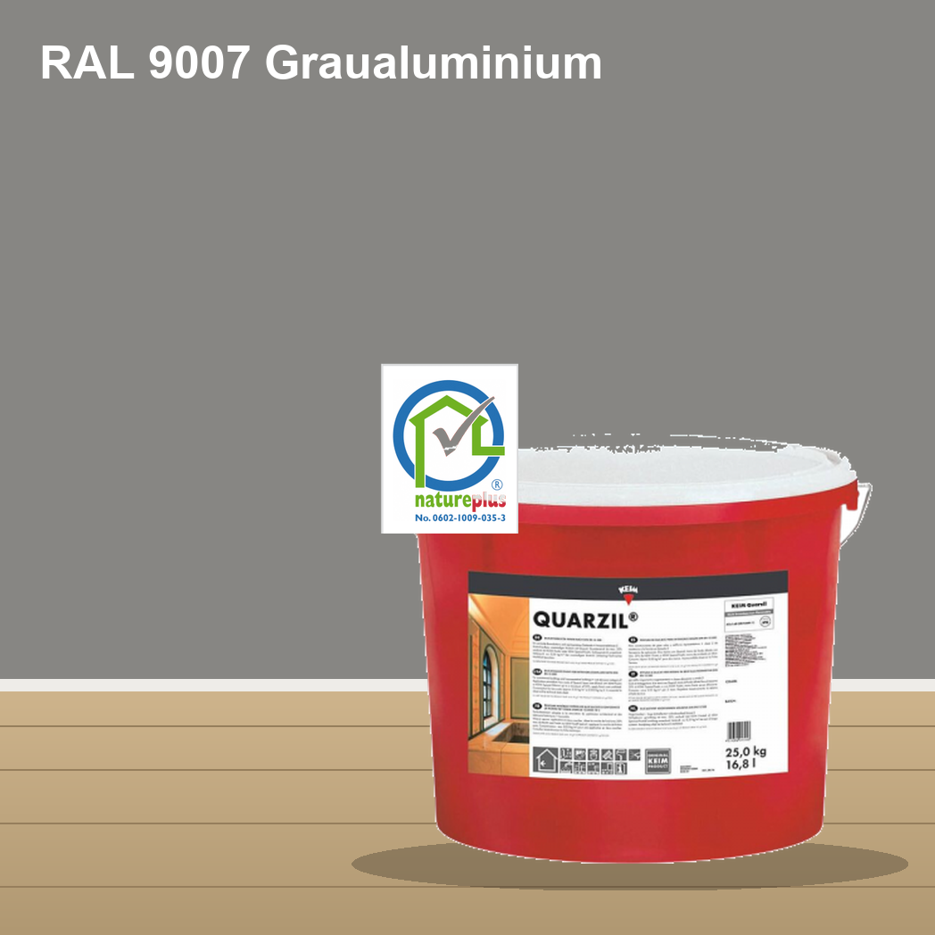 KEIM Quarzil Wandfarbe RAL 9007 Graualuminium – mineralische Silikat-Innenfarbe, online kaufen bei Proma Farben