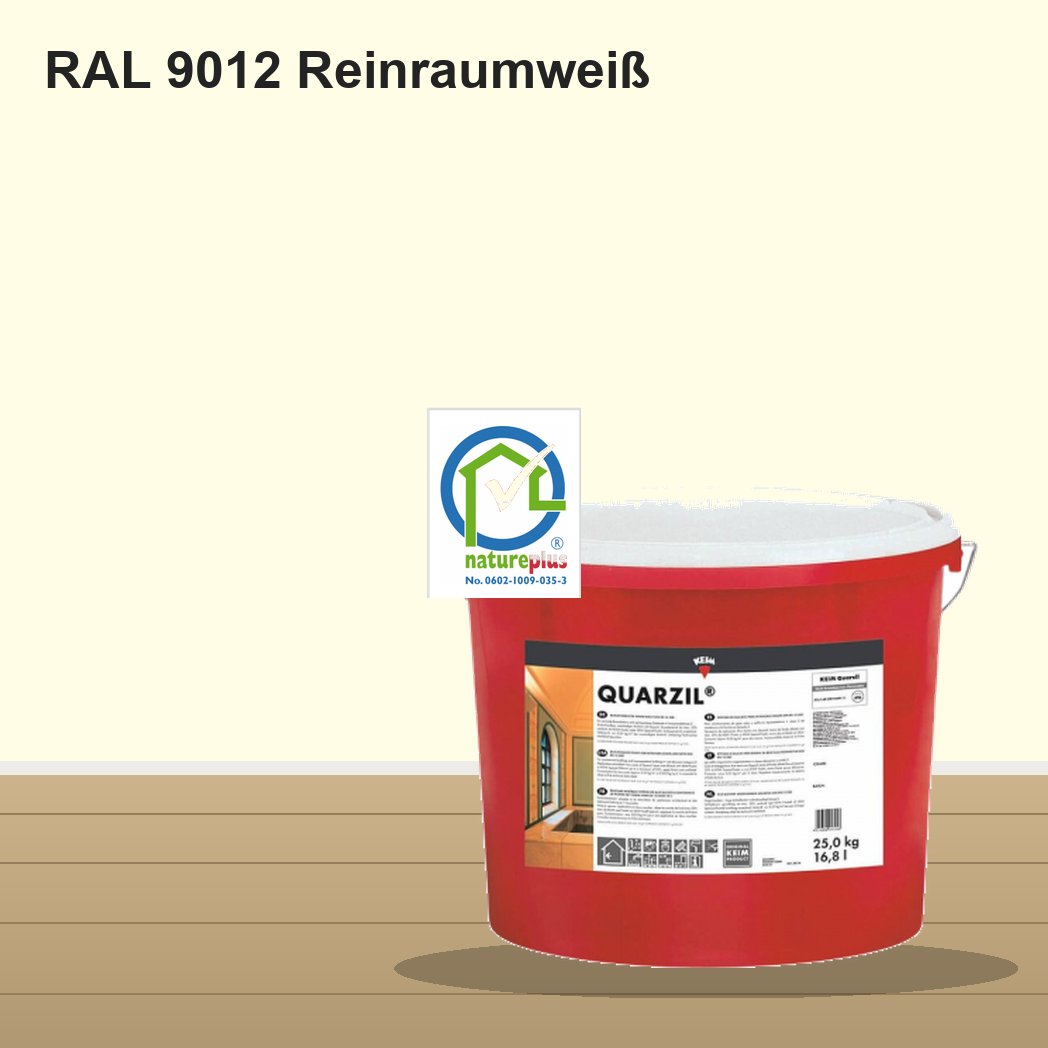 KEIM Quarzil Wandfarbe RAL 9012 Reinraumweiß – mineralische Silikat-Innenfarbe, online kaufen bei Proma Farben
