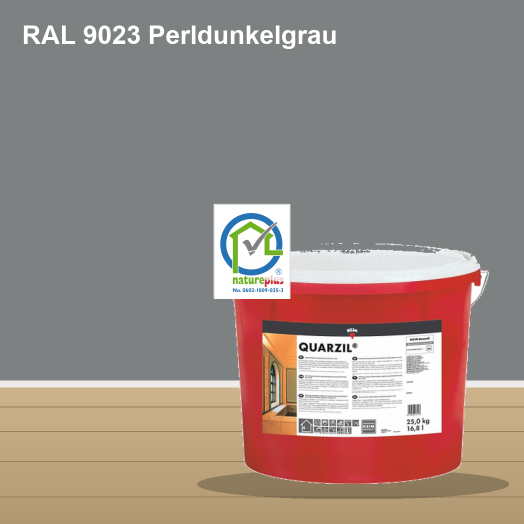 KEIM Quarzil Wandfarbe RAL 9023 Perldunkelgrau – mineralische Silikat-Innenfarbe, online kaufen bei Proma Farben