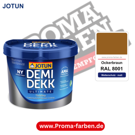 Jotun Demidekk Infinity Pure Mat RAL 8001 Ockerbraun
