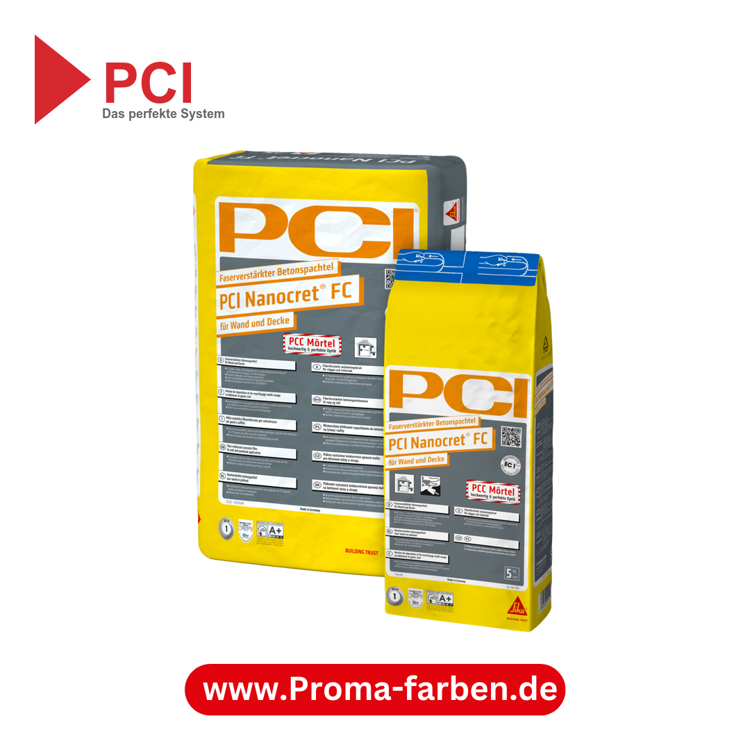 PCI Nanocret FC Faserverstärkter Betonspachtel