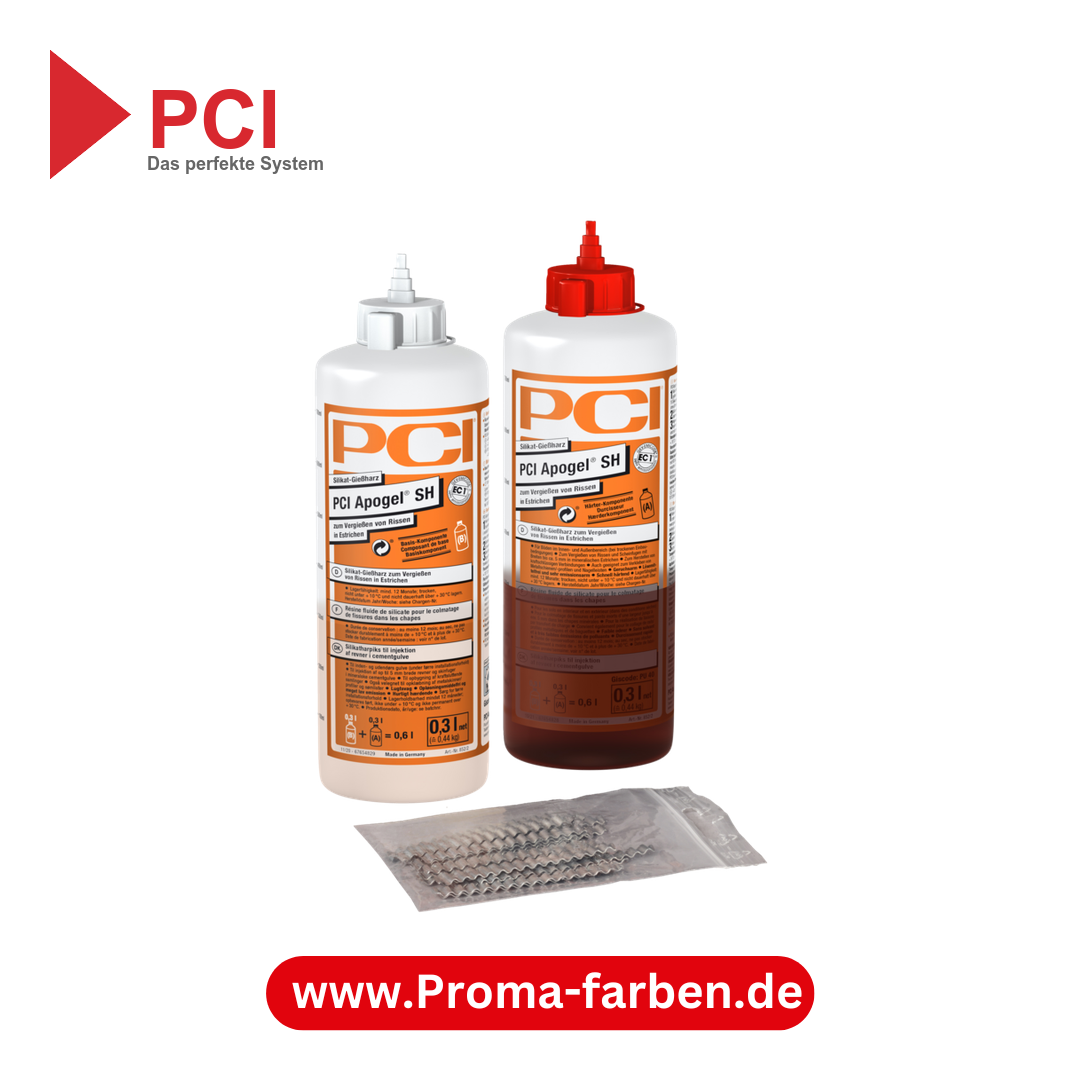PCI Apogel SH 2K Silikat-Gießharz Gelb - 0,6 Liter kaufen bei Proma Farben