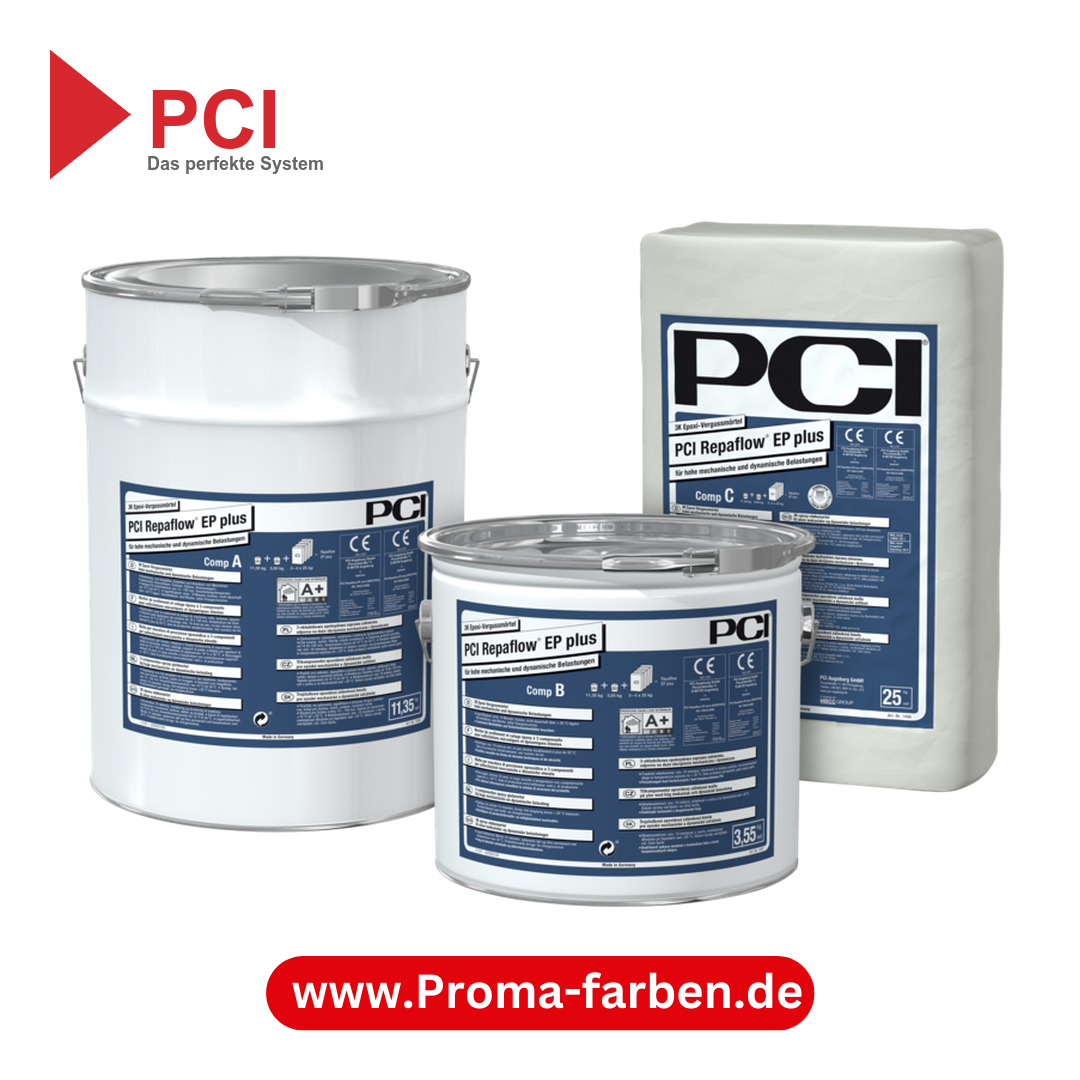 PCI Repaflow EP plus 3K Epoxi-Vergussmörtel - 114,90 Kg Kombigebinde (11,35 + 3,55 + 100 Kg)
