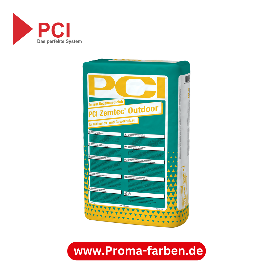PCI Zemtec Outdoor Spachtelmasse Grau - 20 Kg