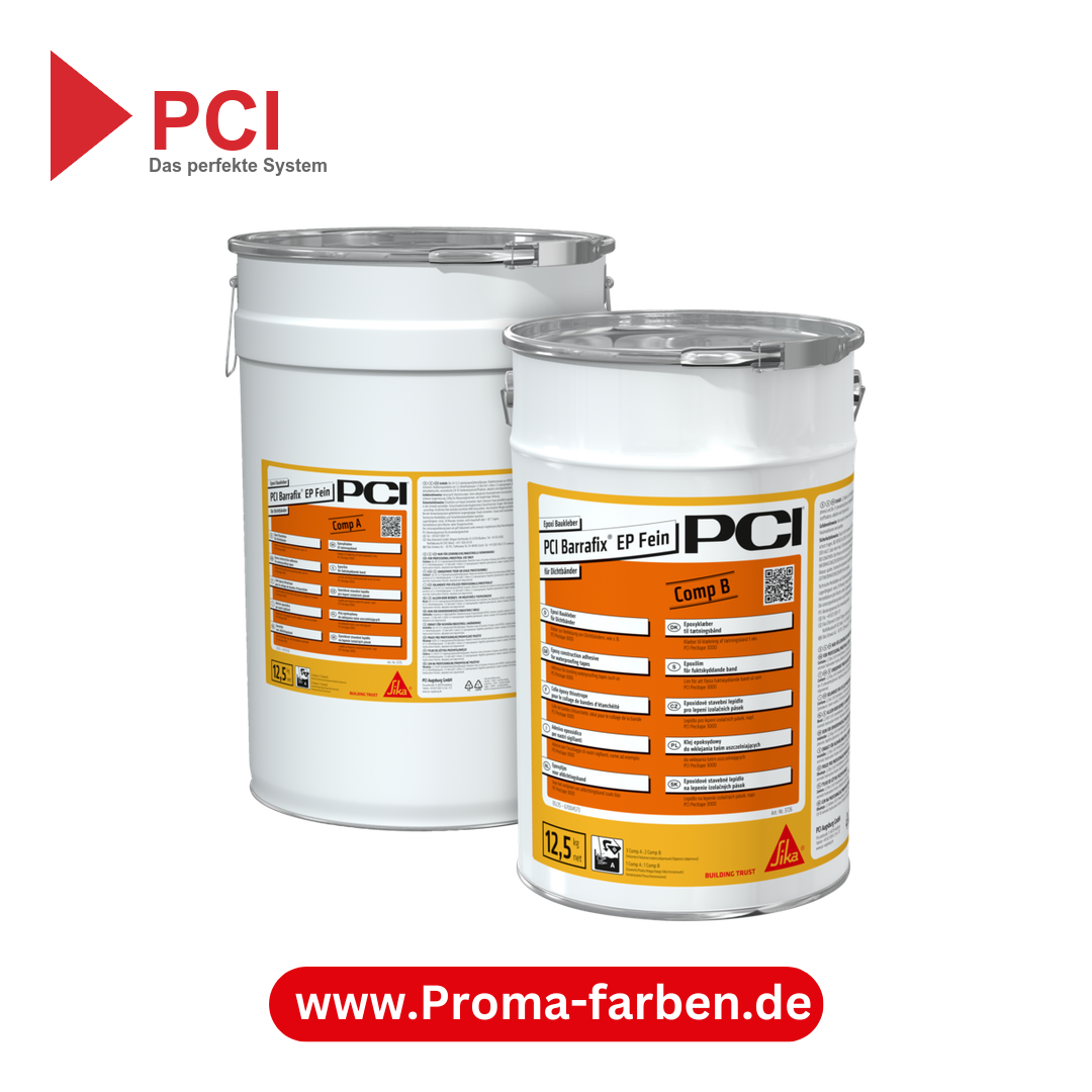 PCI Barrafix EP Fein Epoxi-Baukleber - 25 Kg Kombigebinde (12,5 + 12,5 Kg)
