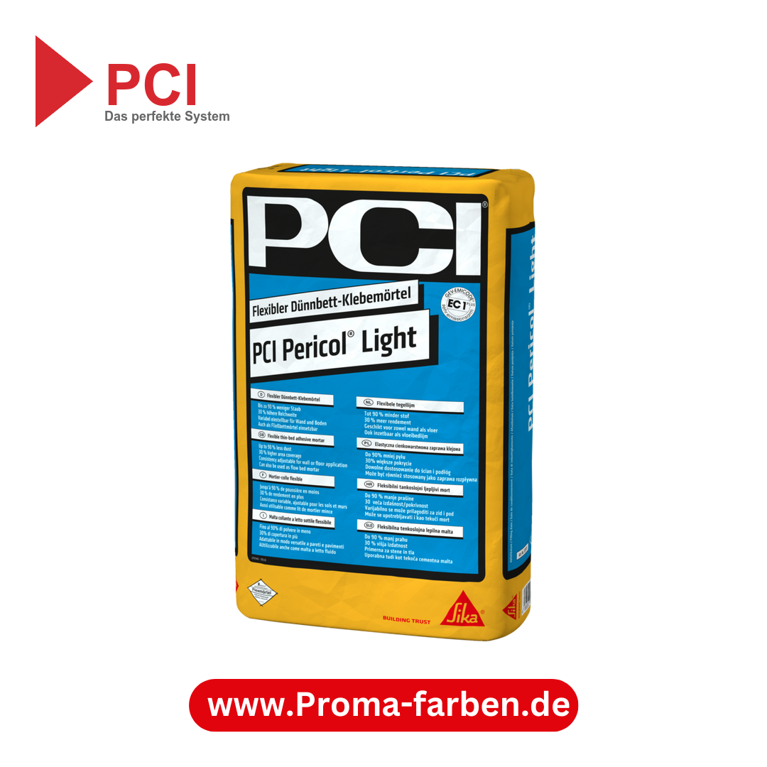 PCI Pericol Light Grau Fliesenkleber - 15 Kg