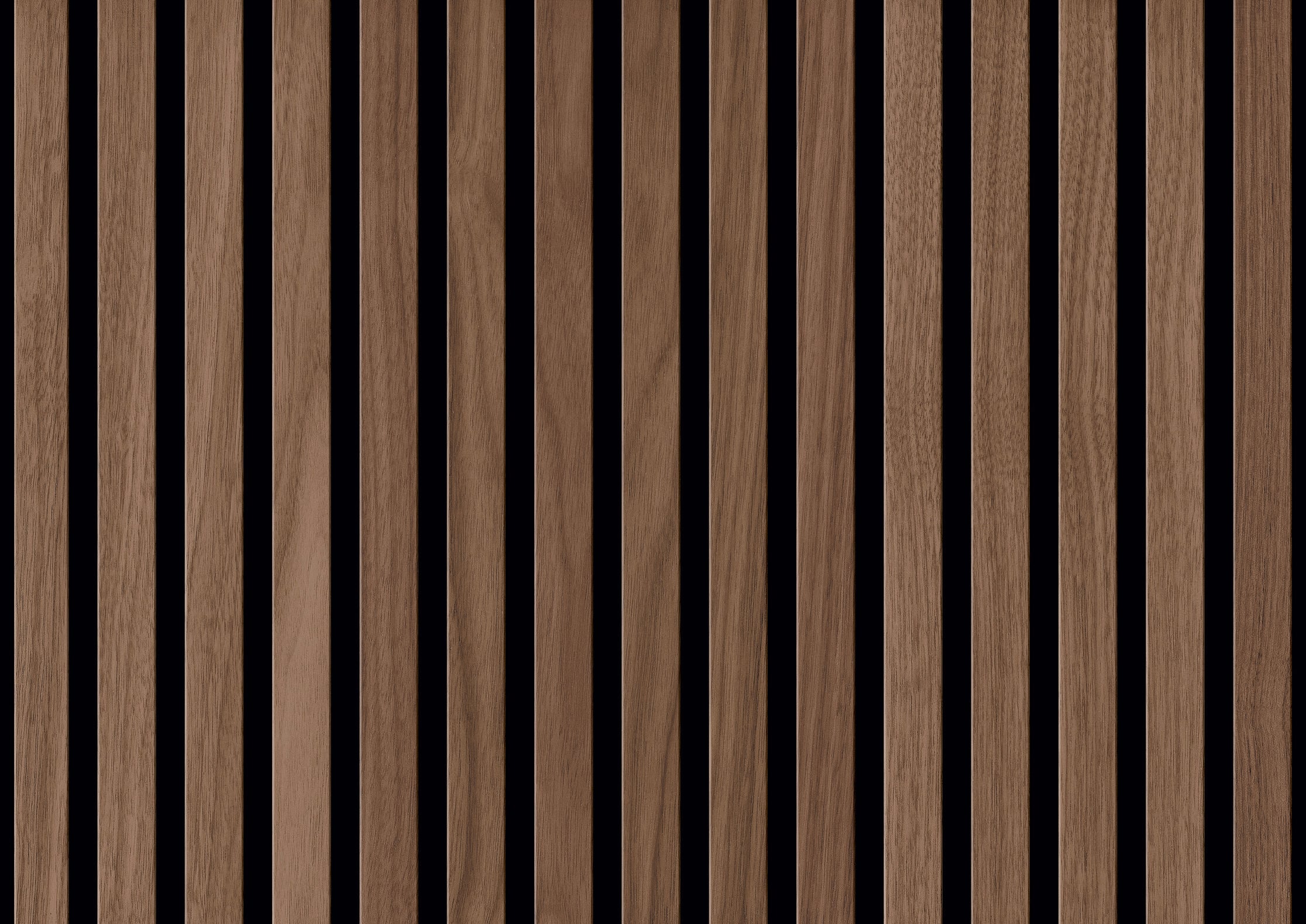 einzA Akustik-Paneele 3-Side Nussbaum Havel 3000 x 520 mm