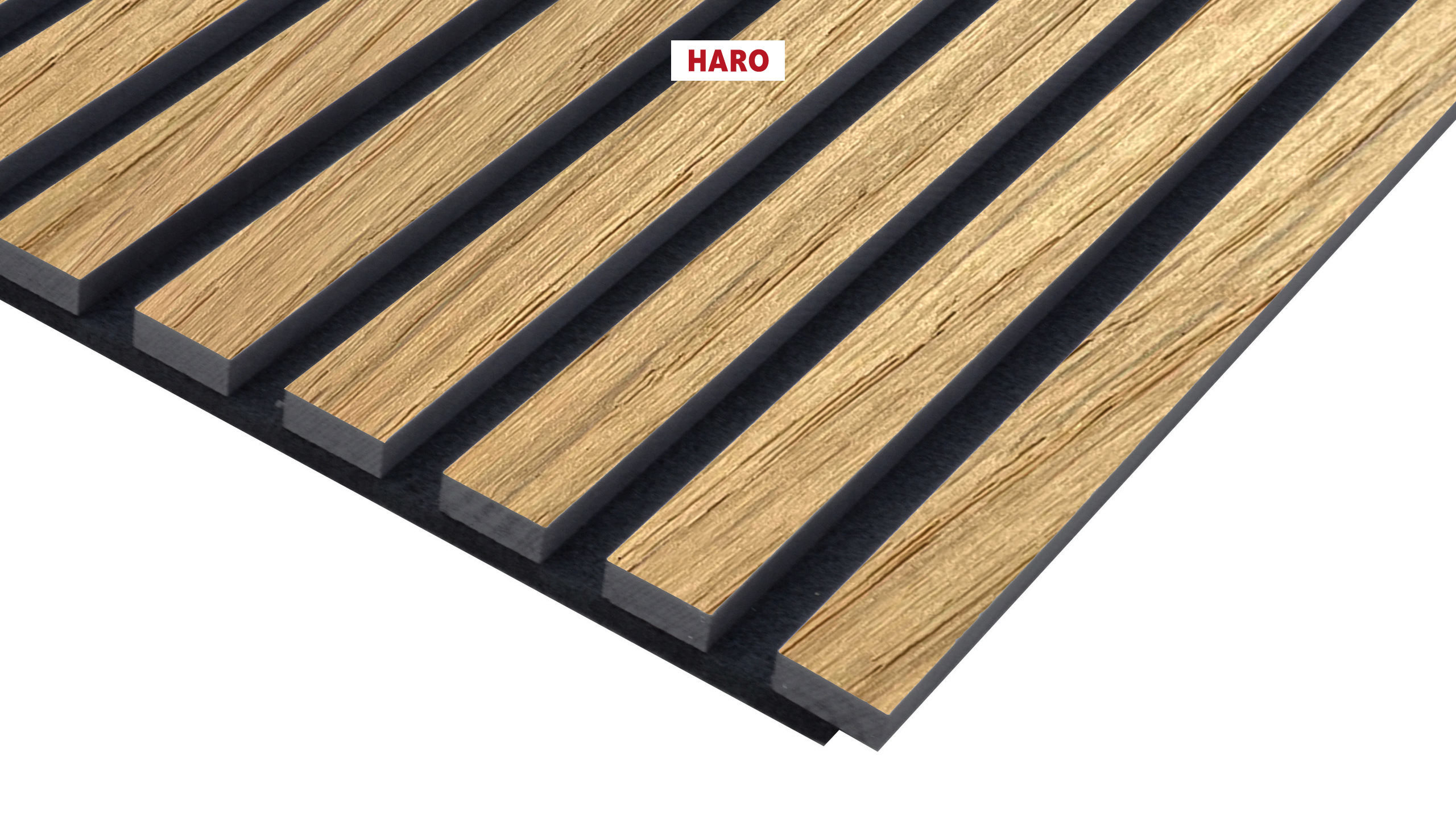 HARO WALL Design Stripe Akustikpaneel Eiche hell furniert