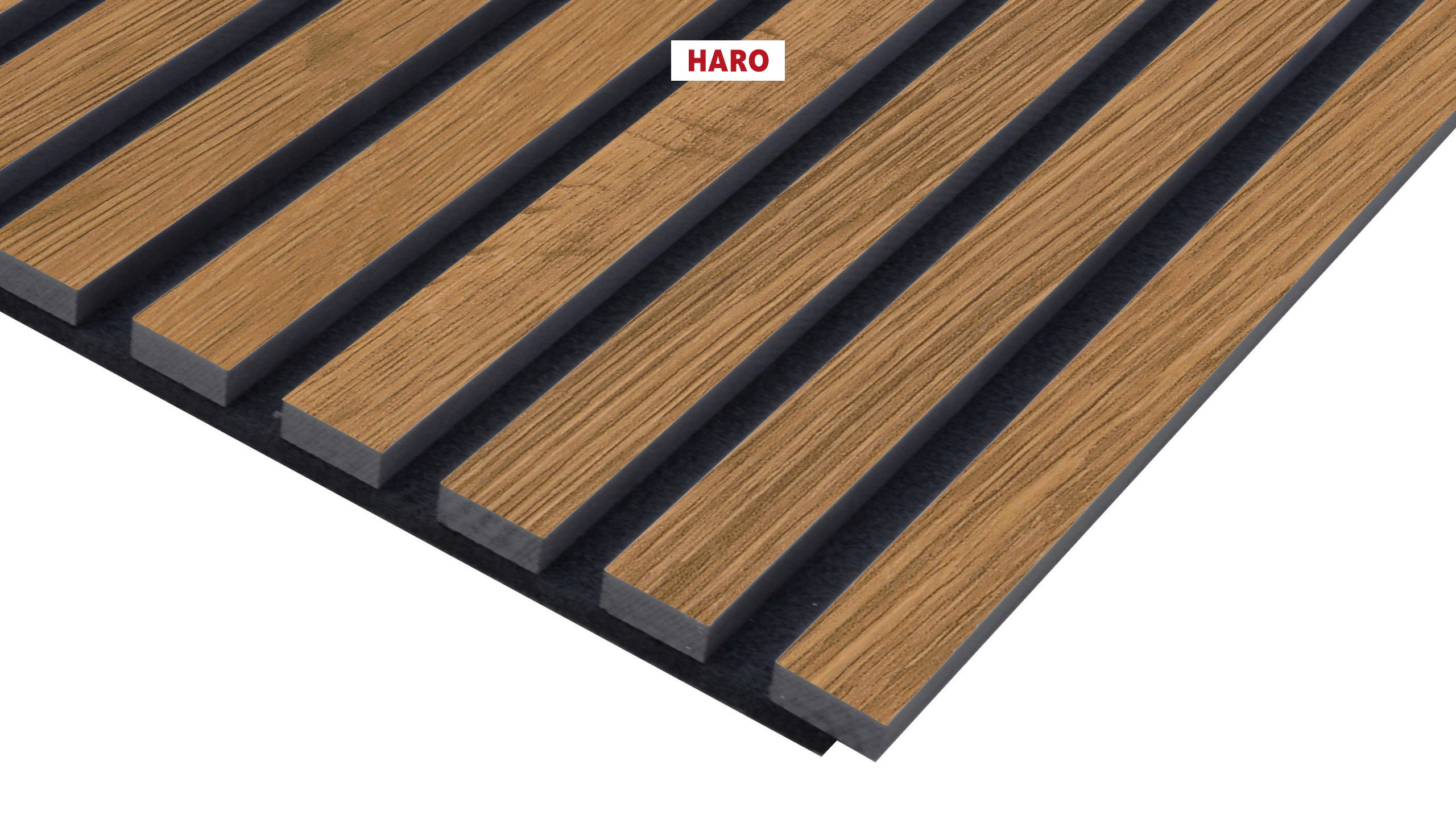 HARO WALL Design Stripe Akustikpaneel Bergeiche foliert