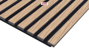 HARO WALL Design Stripe Akustikpaneel Eiche puro foliert